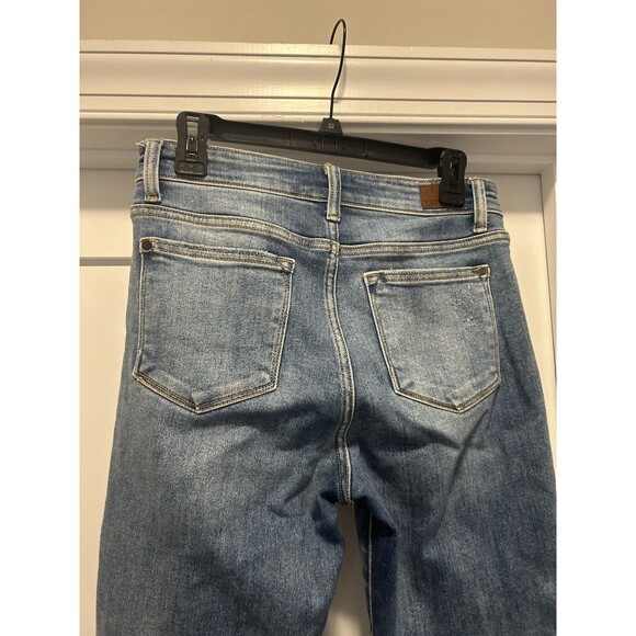 Judy Blue Jeans Women Straight Leg Slim Fit Denim Medium Wash Size 5/27 Stretch - Picture 7 of 8